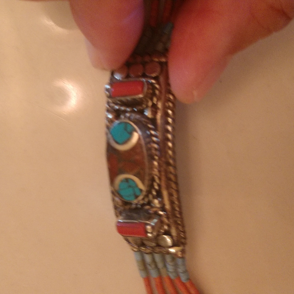 Turquoise Silver Bracelet - Picture 8 of 8